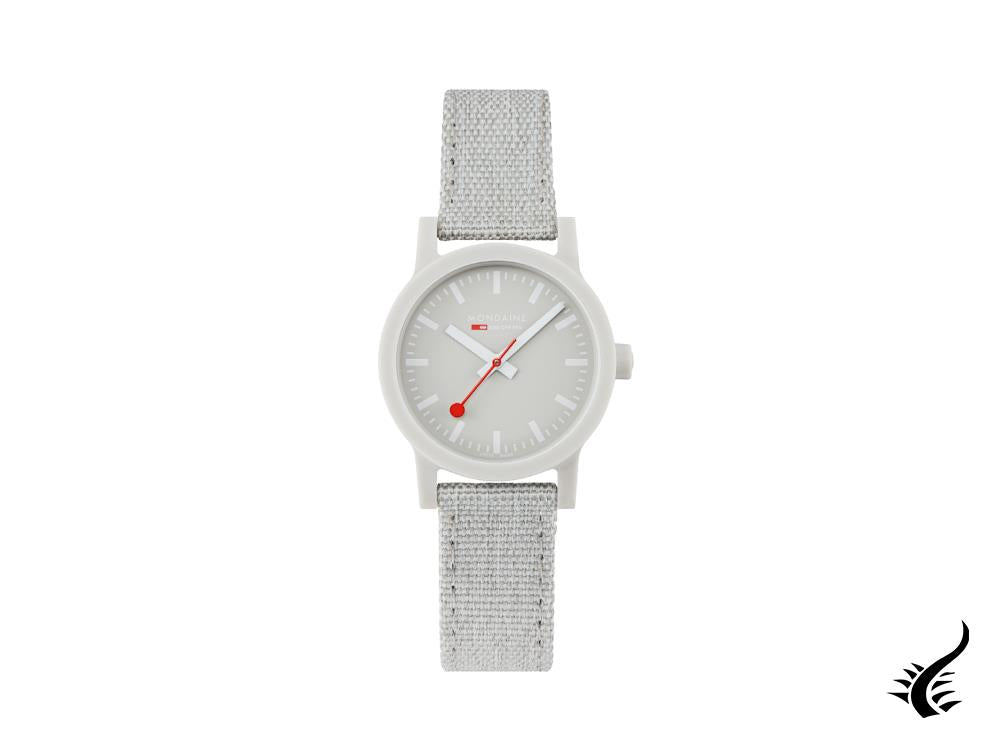 Mondaine Essence Grey Quartz Watch, Ecological - Recycled, 32 mm, MS1.32170.LK