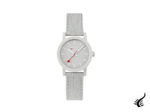 Montre à quartz Mondaine Essence Grey, écologique - recyclée, 32 mm, MS1.32170.LK