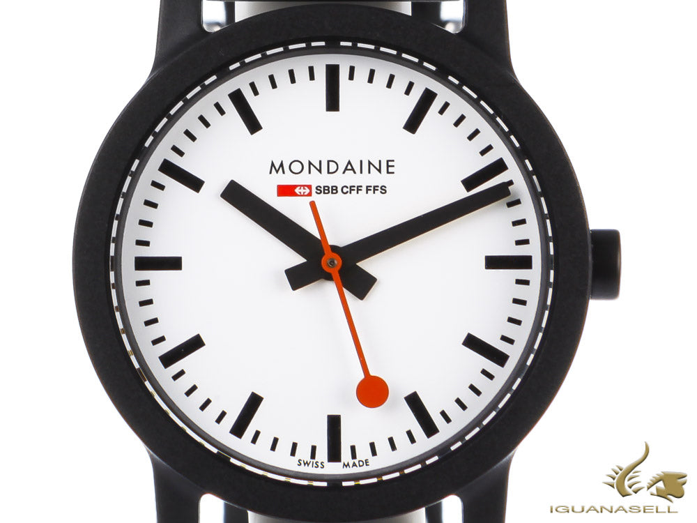 Montre à quartz Mondaine Essence, écologique - recyclée, 32 mm, MS1.32110.RB