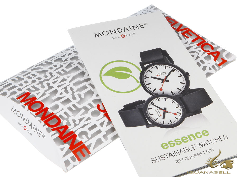 Mondaine Essence Quartz Watch, Ecological - Recycled, 32mm, MS1.32110.RB