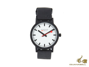 Montre à quartz Mondaine Essence, écologique - recyclée, blanche, 41 mm, MS1.41110.RB