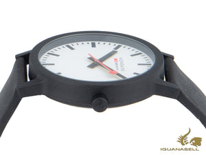 Montre à quartz Mondaine Essence, écologique - recyclée, blanche, 41 mm, MS1.41110.RB