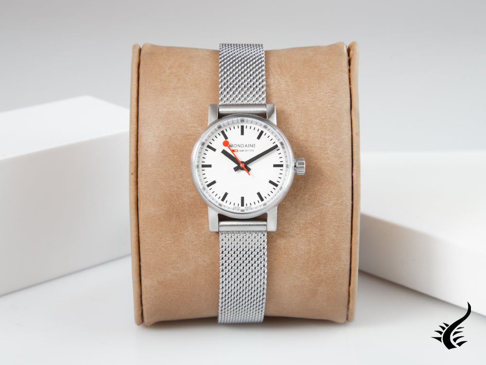 Mondaine SBB Evo2 Petite Quartz Watch, White, 26mm, MSE.26110.SM