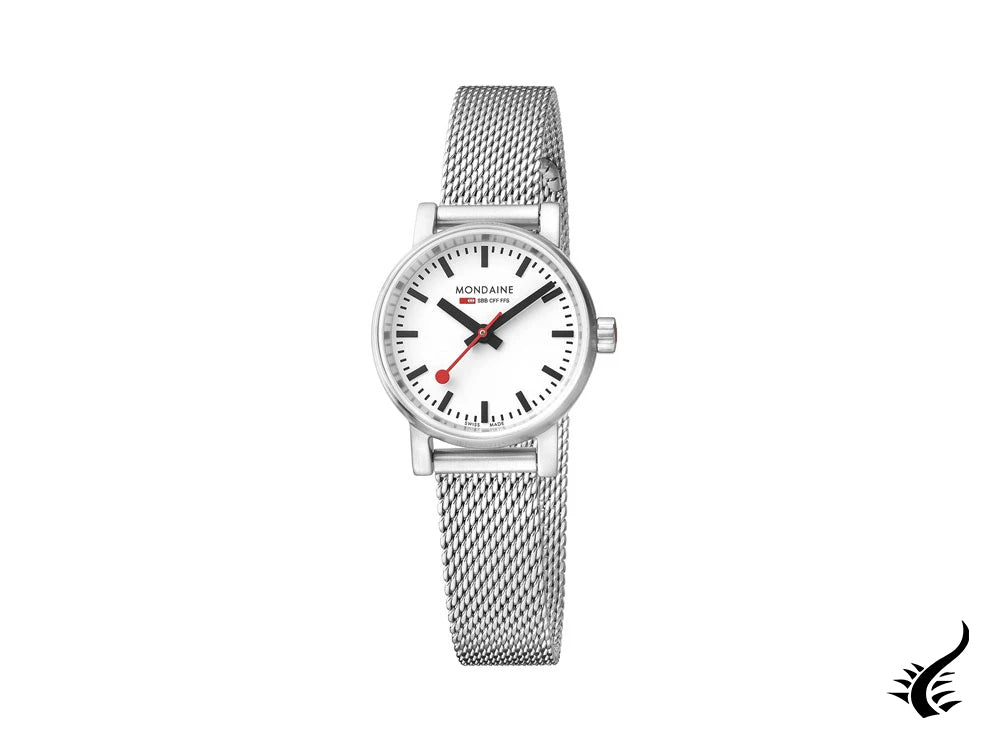 Mondaine SBB Evo2 Petite Quartz Watch, White, 26mm, MSE.26110.SM