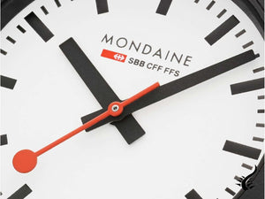 Montre à quartz Mondaine SBB Evo2, blanche, 32 mm, bracelet en tissu, MS1.32110.LN