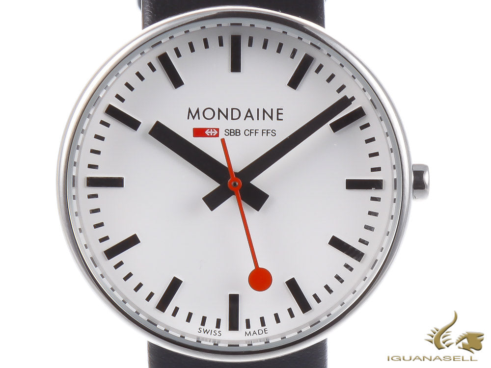 Montre à quartz géante Mini SBB de Mondaine avec rétroéclairage, 35 mm, MSX.3511B.LB