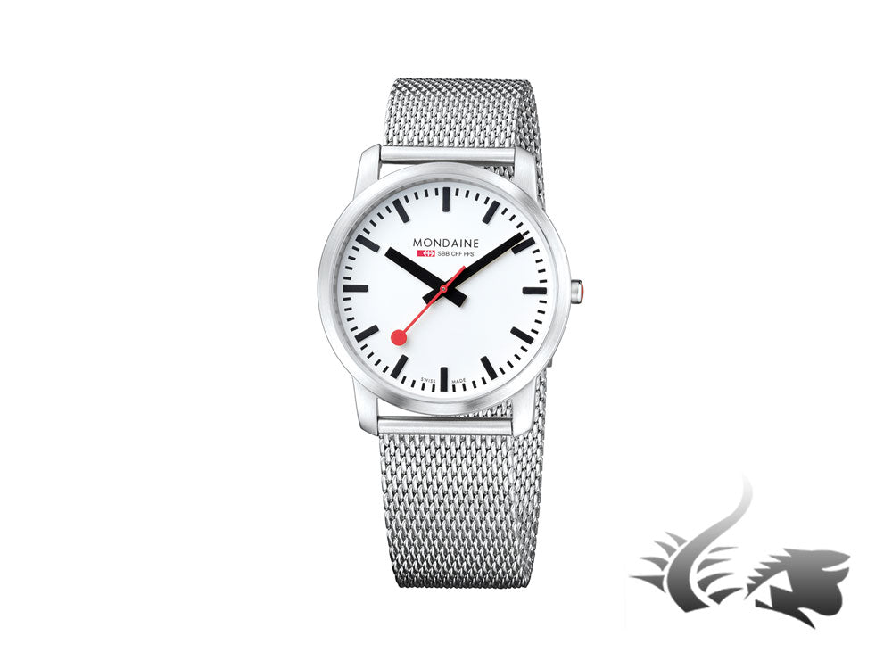 Mondaine SBB Simply Elegant Quartz watch, Ronda 783, 41mm, A638.30350.16SBM