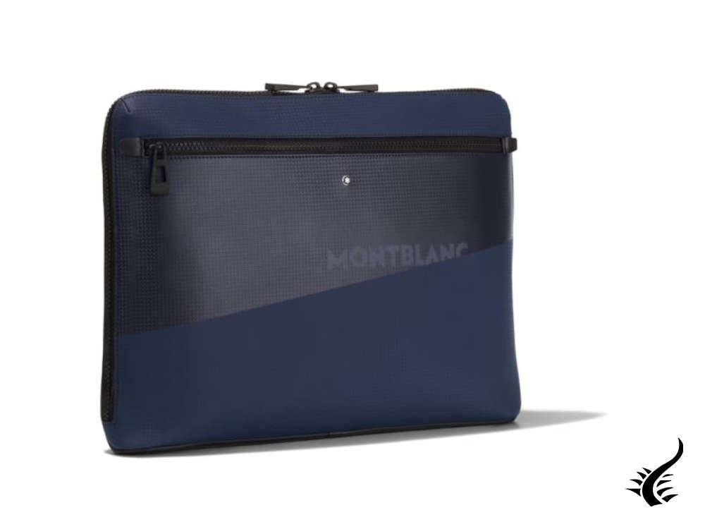 Étui pour ordinateur portable Montblanc Extreme 2.0 Animation, cuir, bleu, fermeture éclair, 128608