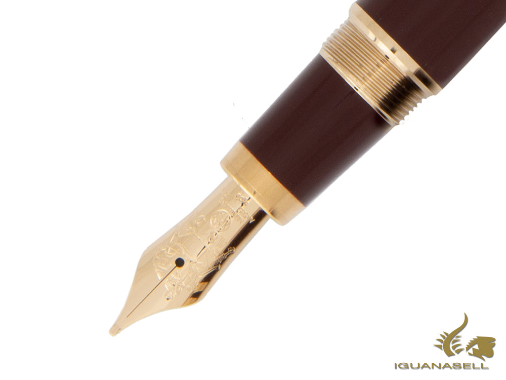 Montblanc John F. Kennedy Fountain Pen, Burgundy, Special Ed., 118051