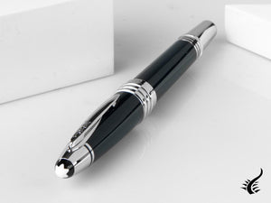 Montblanc John F. Kennedy Fountain Pen, Resine & Platinum, 111045