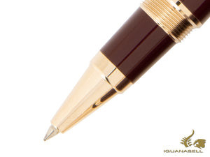 Montblanc John F. Kennedy Rollerball Pen, Burgundy, Resine, Special Ed., 118082