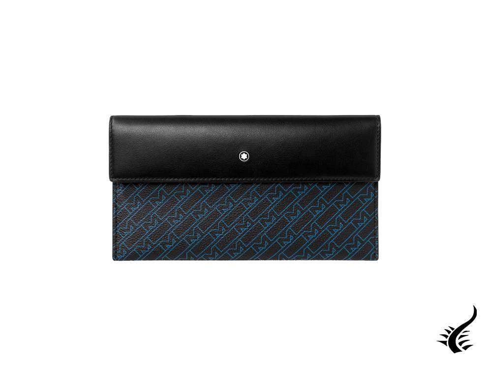 Montblanc M Gram 4810 Mini Folio, cuir, bleu, aimant, 127899