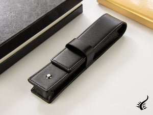 Montblanc Meisterstück 1 Étui à stylos, Cuir, Souple, Noir, 14309