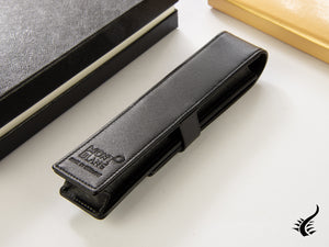 Montblanc Meisterstück 1 Pen Case, Leather, Soft, Black, 14309