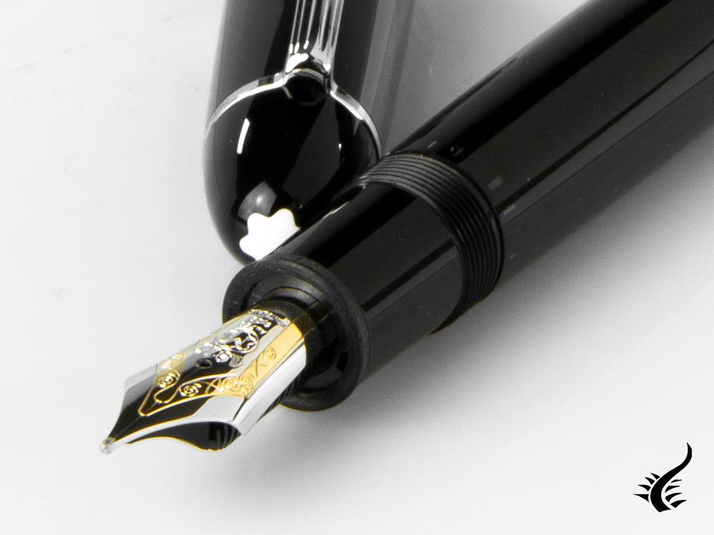 Stylo plume Montblanc Meisterstück 149 Platinum, résine précieuse