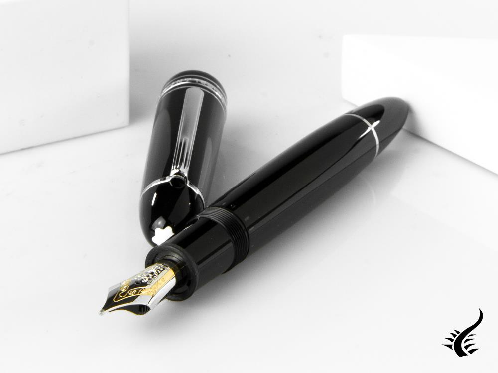 Stylo plume Montblanc Meisterstück 149 Platinum, résine précieuse