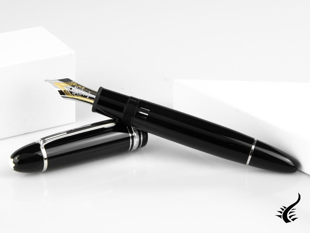 Stylo plume Montblanc Meisterstück 149 Platinum, résine précieuse