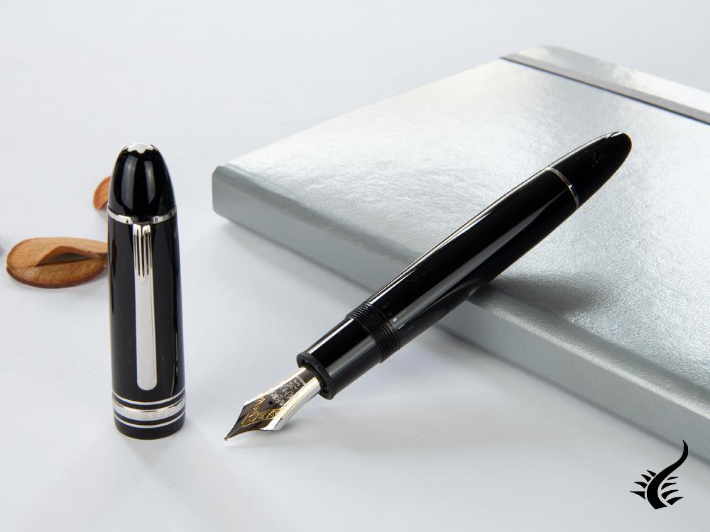 Stylo plume Montblanc Meisterstück 149 Platinum, résine précieuse