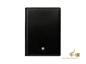 Montblanc Meisterstück Business card holder, Leather, Black, 2 Cards, 126221