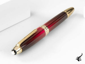 Stylo roller Montblanc Meisterstück Calligraphy Solitaire, Bourgogne, 125339