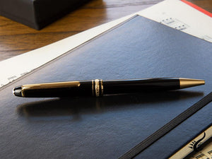 Stylo bille Montblanc Meisterstuck Classique, Résine précieuse, Attributs dorés