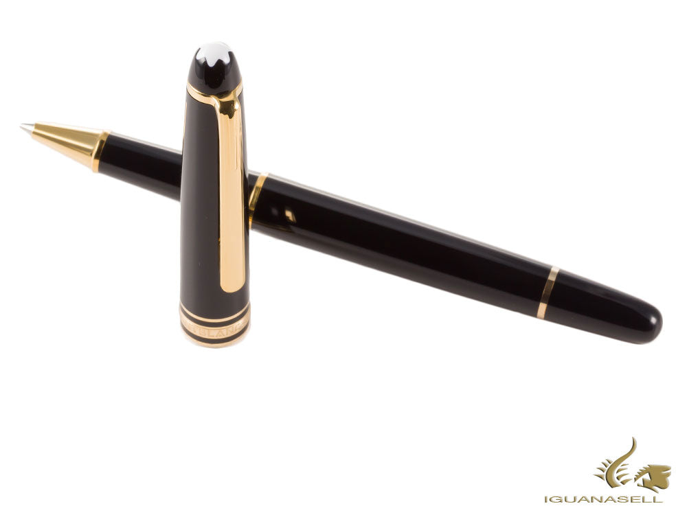 Stylo roller Montblanc Meisterstuck Classique, résine précieuse, attributs dorés