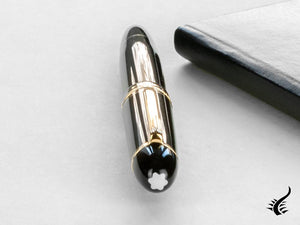 Stylo plume Montblanc Meisterstück 149, résine, garniture or rose, 112666