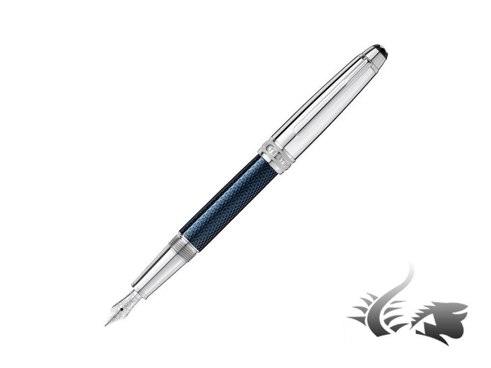 Stylo plume Montblanc Meisterstück, laque, garniture platine, 112893