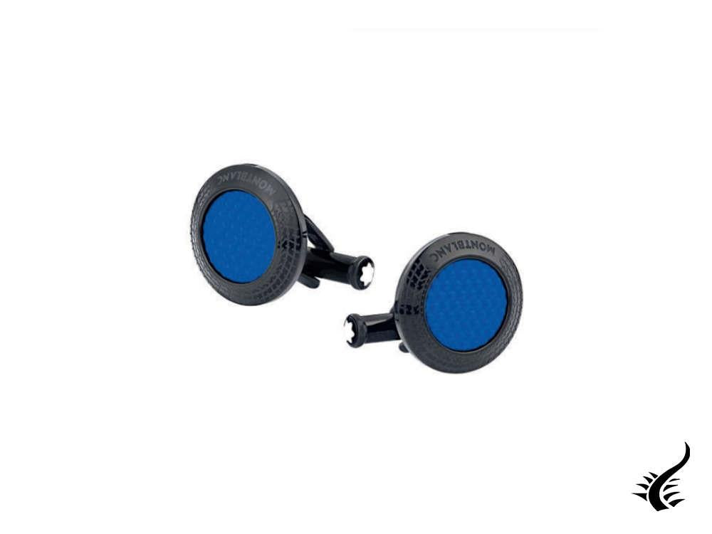 Montblanc Meisterstück Great Masters Pirelli Cufflinks, Steel, Blue, 128396