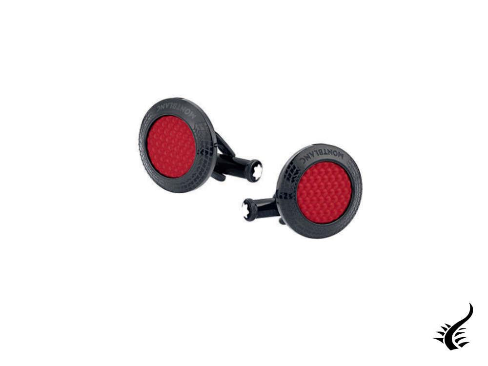 Montblanc Meisterstück Great Masters Pirelli Cufflinks, Steel, Red, 128395