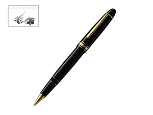 Stylo roller Montblanc Meisterstück LeGrand, Résine précieuse, Garniture dorée, 11402