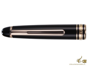 Stylo roller Montblanc Meisterstück, Résine précieuse, Garniture or rose, 112678