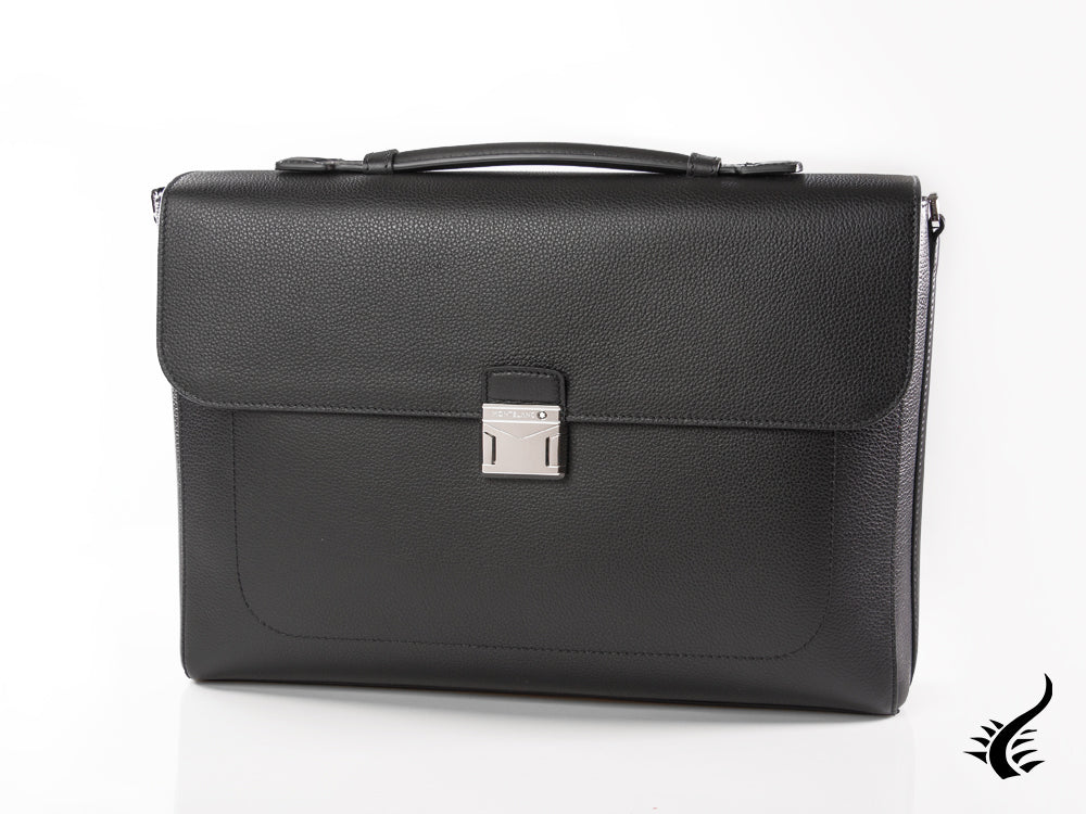 Montblanc Meisterstück Soft Grain Briefcase, Leather, Black, Flap-over, 126228