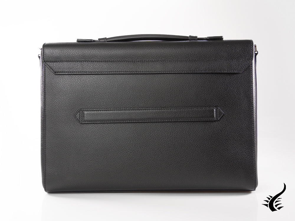 Montblanc Meisterstück Soft Grain Briefcase, Leather, Black, Flap-over, 126228