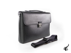 Montblanc Meisterstück Soft Grain Briefcase, Leather, Black, Flap-over, 126228