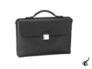 Montblanc Meisterstück Soft Grain Briefcase, Leather, Black, Flap-over, 126228