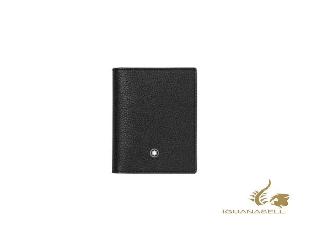 Montblanc Meisterstück Soft Grain Business Card Holder, Leather, Black, 126260