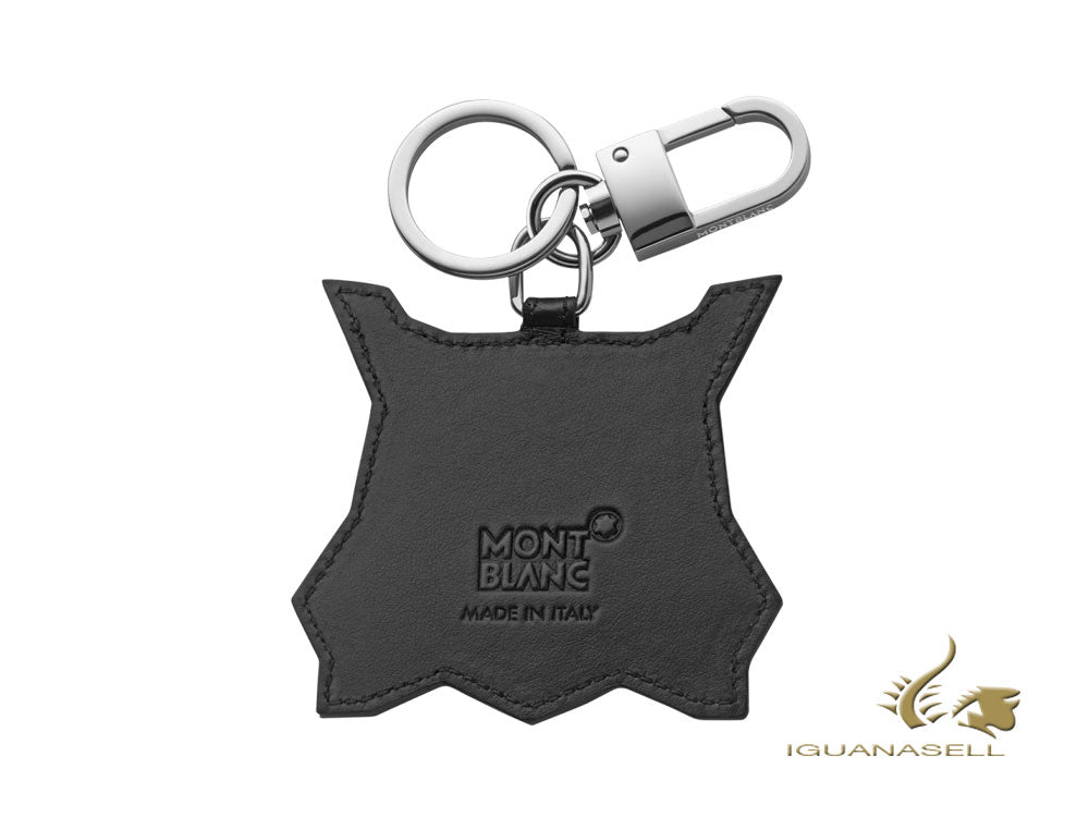 Montblanc Meisterstück Soft Grain Lynx Key ring, Steel, Leather, White, 118743