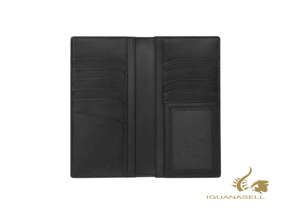 Montblanc Meisterstück Soft Grain Long Wallet, Black, Leather, 9 Cards, 126256