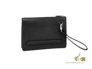 Pochette Montblanc Meisterstück Soft Grain, Cuir de vachette pleine fleur, Noir, 126245