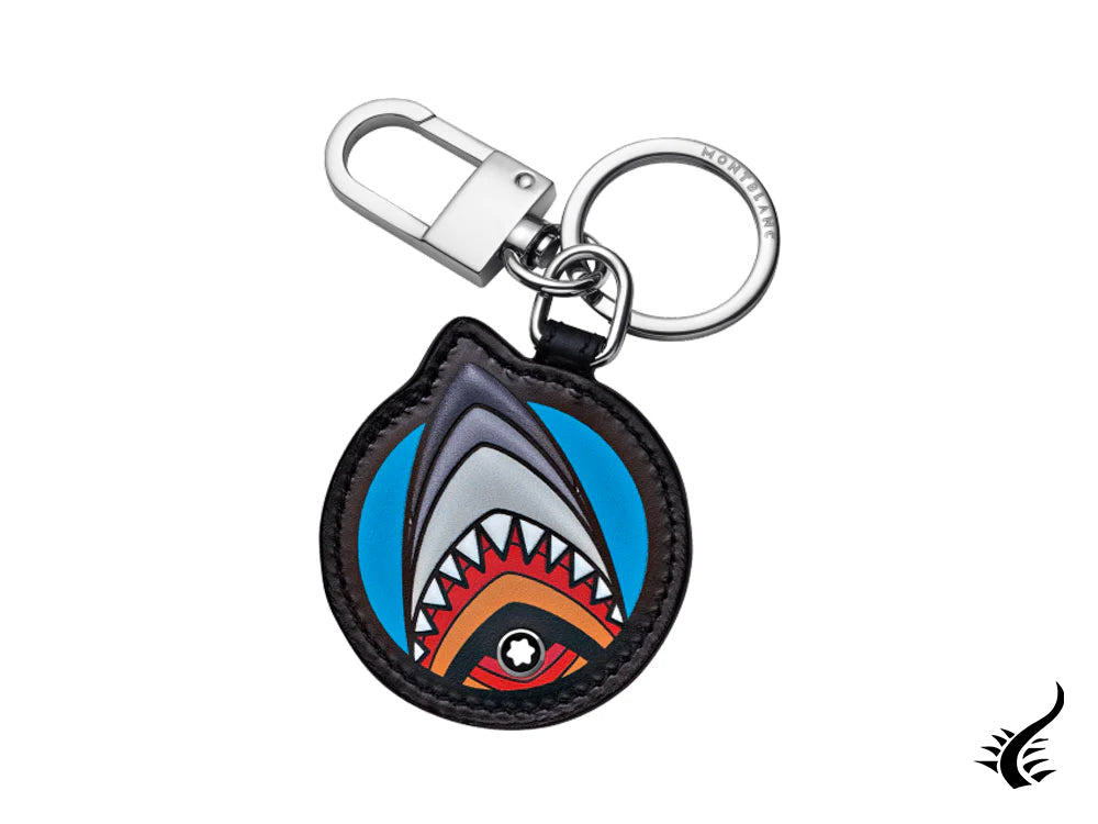 Montblanc Meisterstück Soft Grain "Shark" Key ring, Steel, Multicolour, 124587