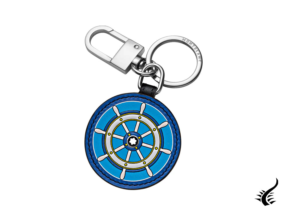 Montblanc Meisterstück Soft Grain "Steerling wheel" Key ring, Steel, 124584