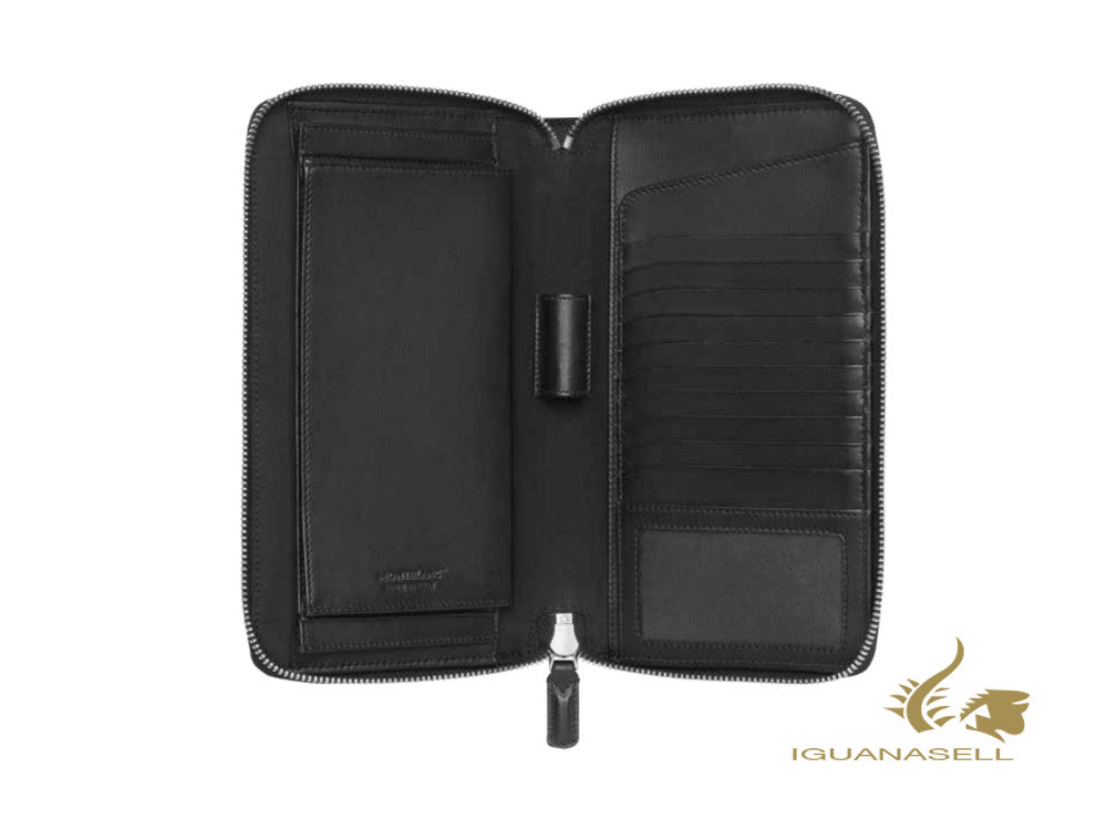 Montblanc Meisterstück Soft Grain Travel Wallet, Black, Leather, 126257