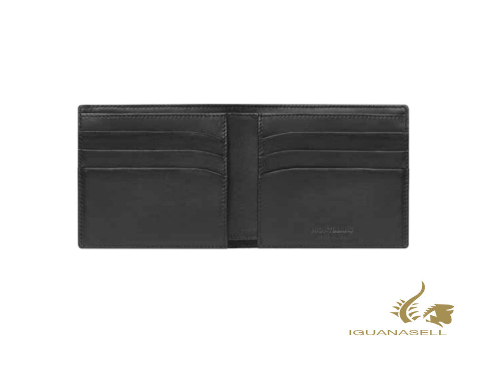 Montblanc Meisterstück Soft Grain Wallet, Black, Leather, 6 Cards, 126250