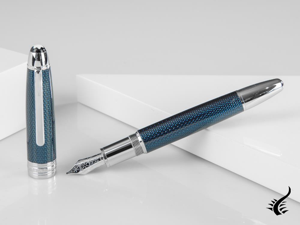 Montblanc Meisterstück Solitaire Blue Hour LeGrand Fountain Pen, 112889