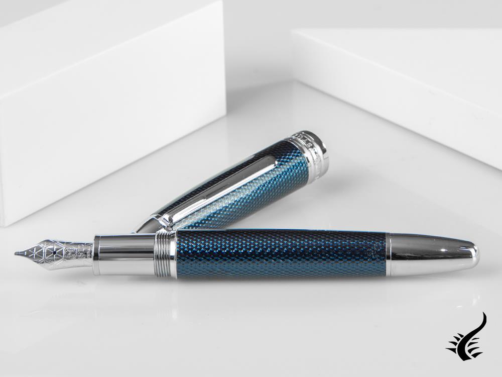 Montblanc Meisterstück Solitaire Blue Hour LeGrand Fountain Pen, 112889