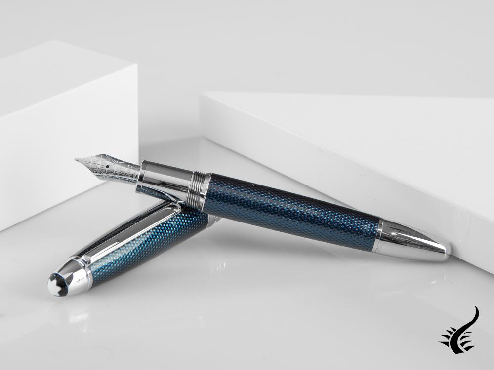 Montblanc Meisterstück Solitaire Blue Hour LeGrand Fountain Pen, 112889