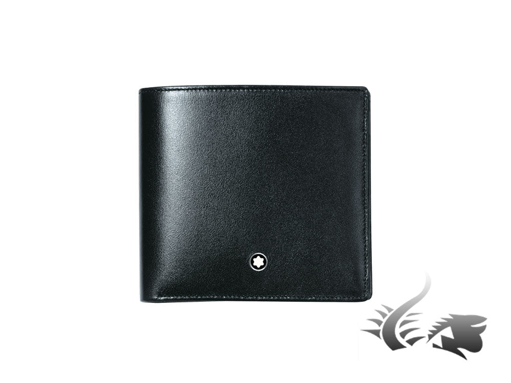 Montblanc Meisterstück Wallet, Black, Leather, Jacquard, 4 Cards, 7164