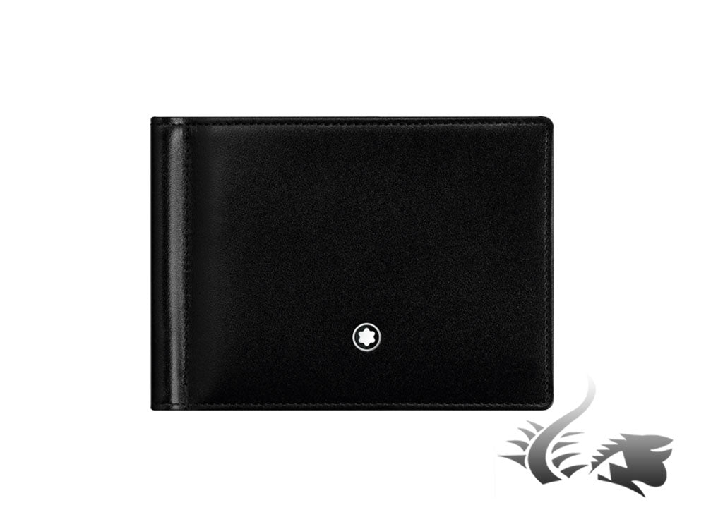 Montblanc Meisterstück Wallet, Black, Leather, Jacquard, 6 Cards, 5525