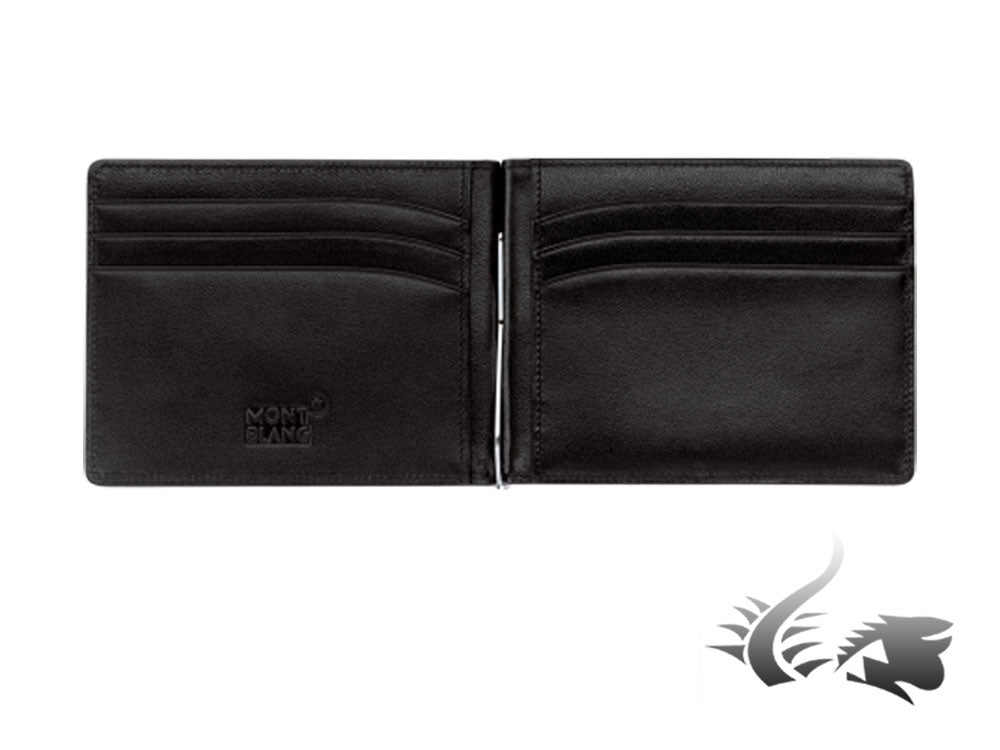 Montblanc Meisterstück Wallet, Black, Leather, Jacquard, 6 Cards, 5525